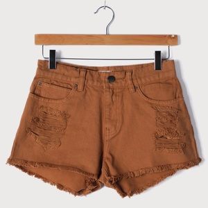 Billabong Drift Away Camel Denim shorts - size 26